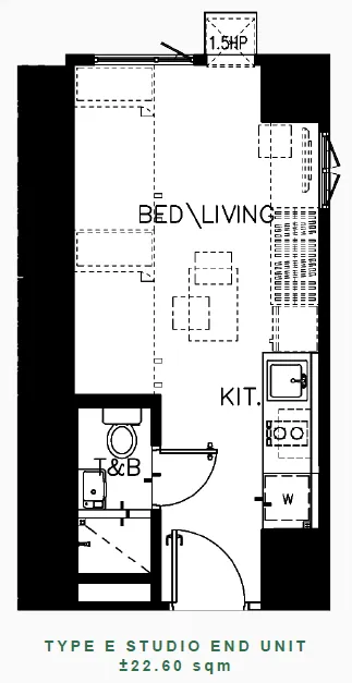 https://www.manilacondohub-smdc.com/images/properties/green-2/unit-layouts/05 - GREEN 2 - Type E Studio Unit (+22.60sqm).webp